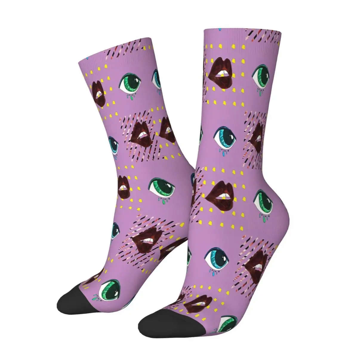 

Eyes Month Pop Art Socks Male Mens Women Winter Stockings Hip Hop