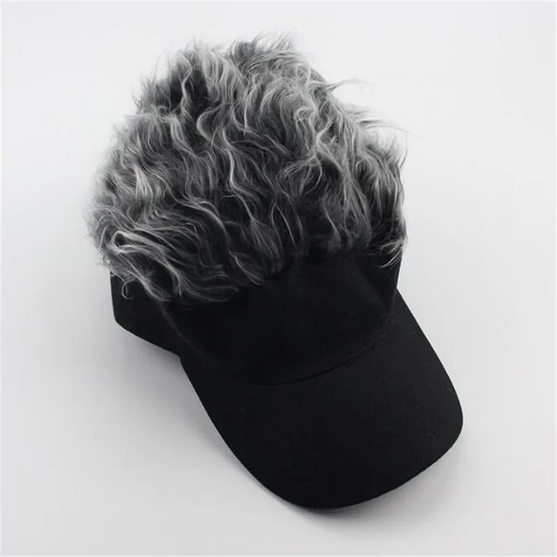 Fashion Hair Sun Visor Caps Adult Baseball Hat With Spiked Wigs Men Women Casual Concise Sunshade Adjustable Sun Visor Golf Hat