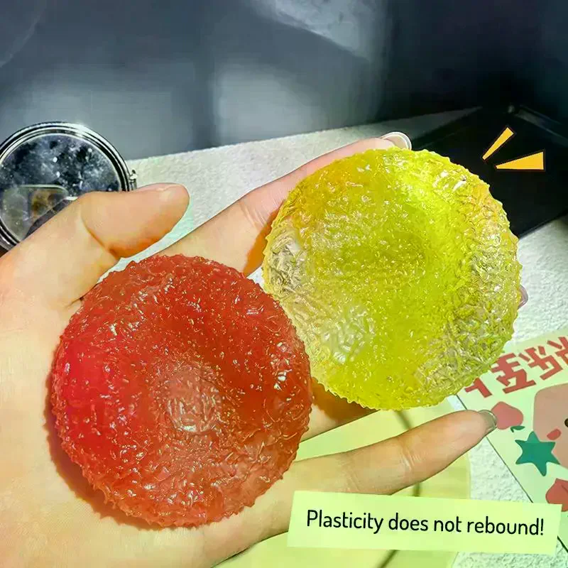 Sensory Stress Reliever Reusable Slushie Squeeze Ball With Crunchy Crackling Noise Creative Moldable Fidget Putty For All Ages