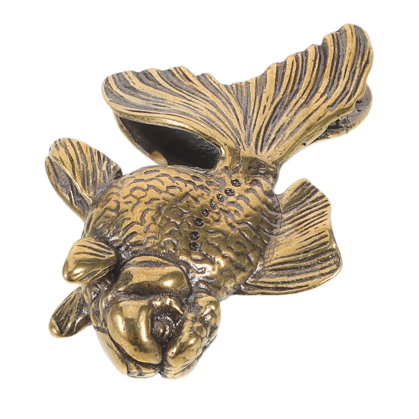 

Brass Koi Fish Sculpture Miniature Metal Animal Ornament for Desk Tea Table Rustic Home Decor Vintage Gift Idea 2026
