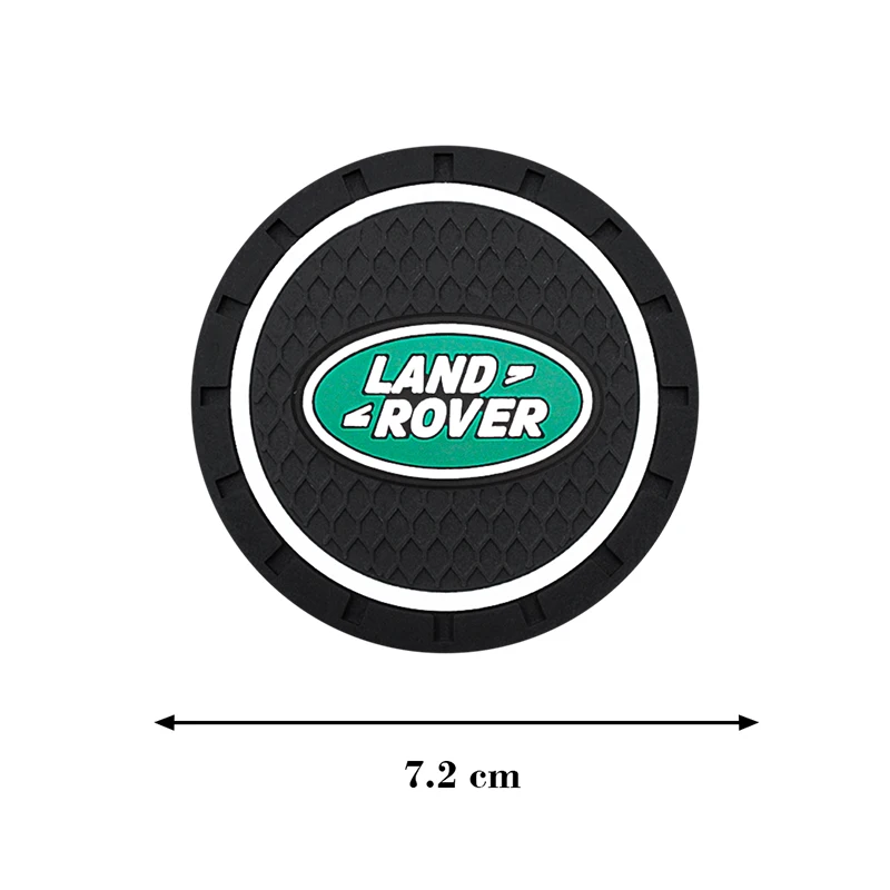 2pcs Non-slip Car Water Cup Pad Coaster Rubber Mat Bottle Holder Interior Anti-skid Cup Holder For Land Rover Range Rover Evoque