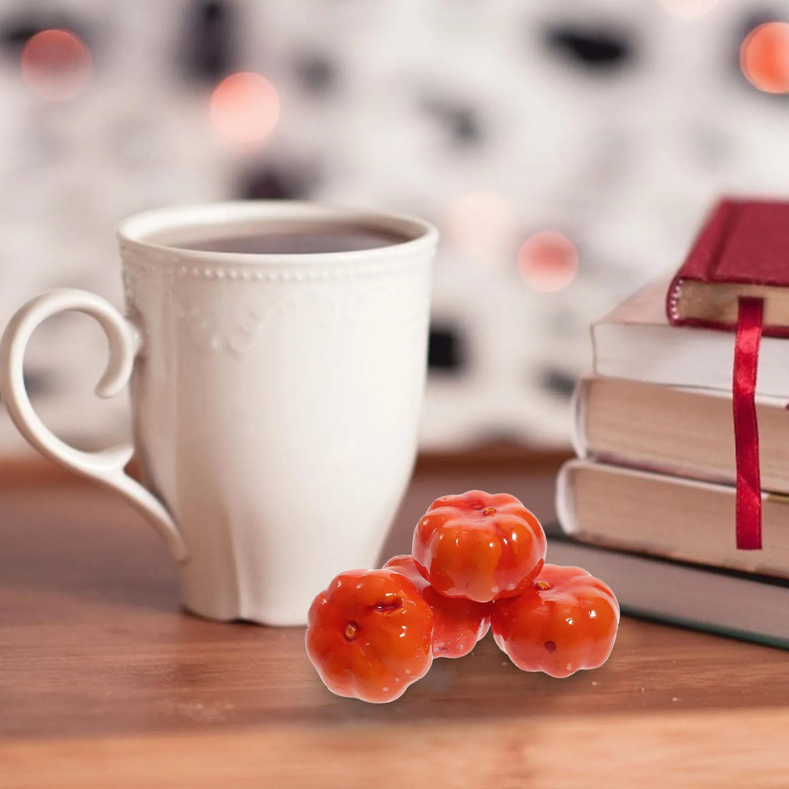 

100pcs Simulated Pumpkin Decor Small Realistic Halloween Pumpkin -Purpose Artificial Models For Party Festival Decor