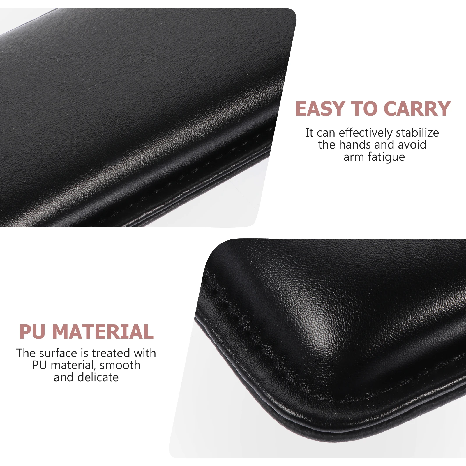 

PU Ergonomic Wrist Rest H Pain Protective Cushion for Long Hours Typing Gaming Anti Slip Design Lightweight Portable Keyboard
