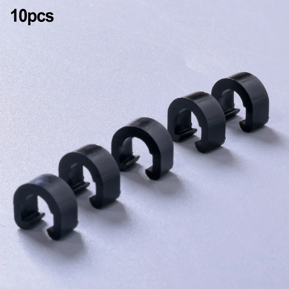 10Pcs Universal Bicycle C Buckle Brake Cable Shift Brake Cable Hydraulic Hose Frame Clip For Fixing All Kinds Of Wire Tubes