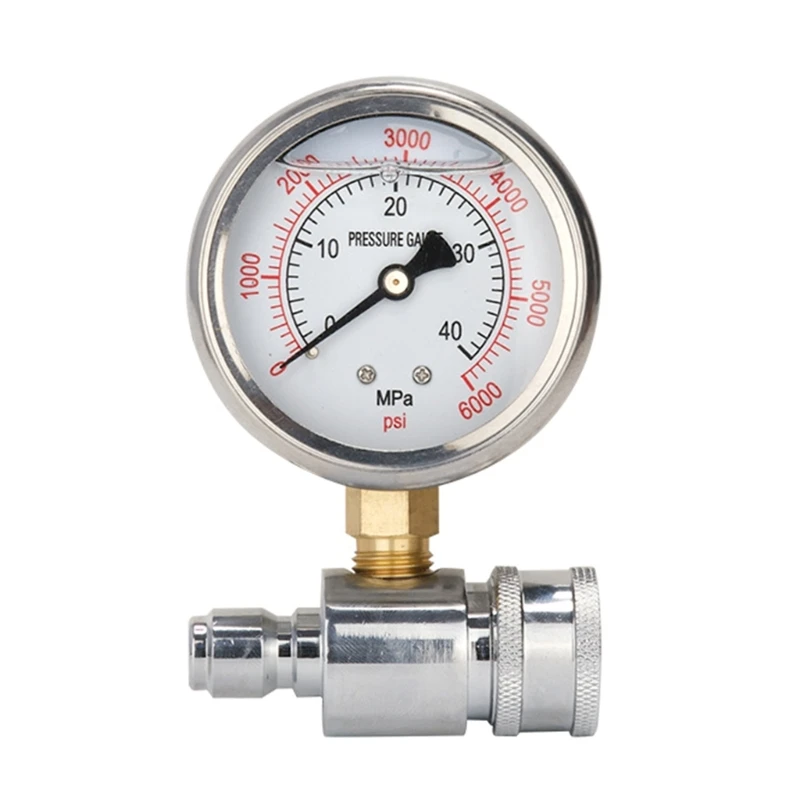 

Professional Pressure Washer Gauges with 3/8 Thread StainlessSteel Brass Meter Dropship