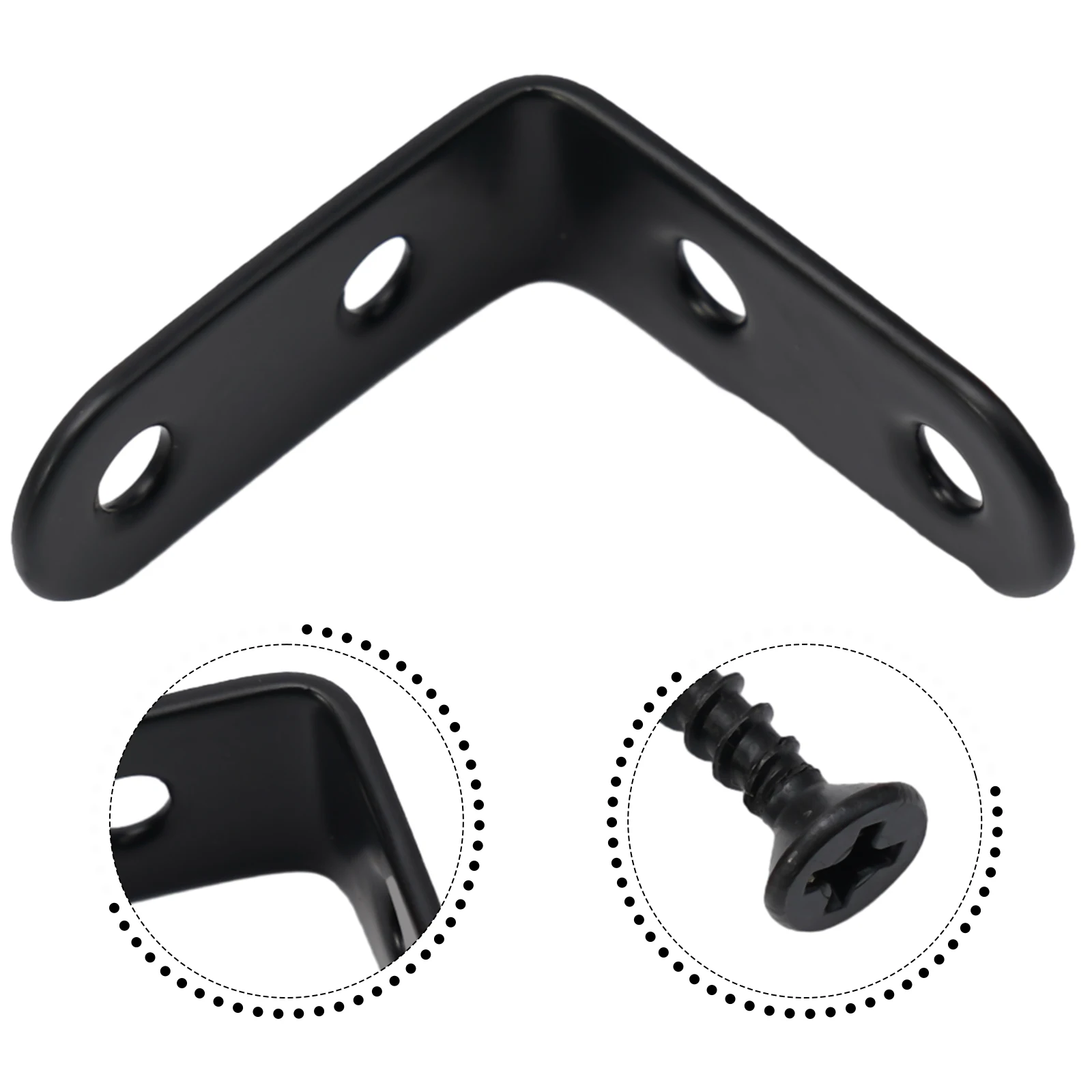 18pcs L-Shaped Corner Code Bracket Stainless Steel Right Angle Corners Fixing Connector For Board Shelf Support