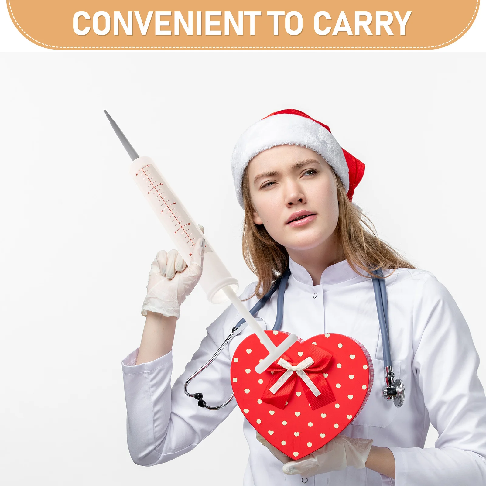 Doctor Nurse Props Giant Syringe Prop For Cosplay Costume Party Bar Events Fake Needle Tool Nursing Accessories Simulation