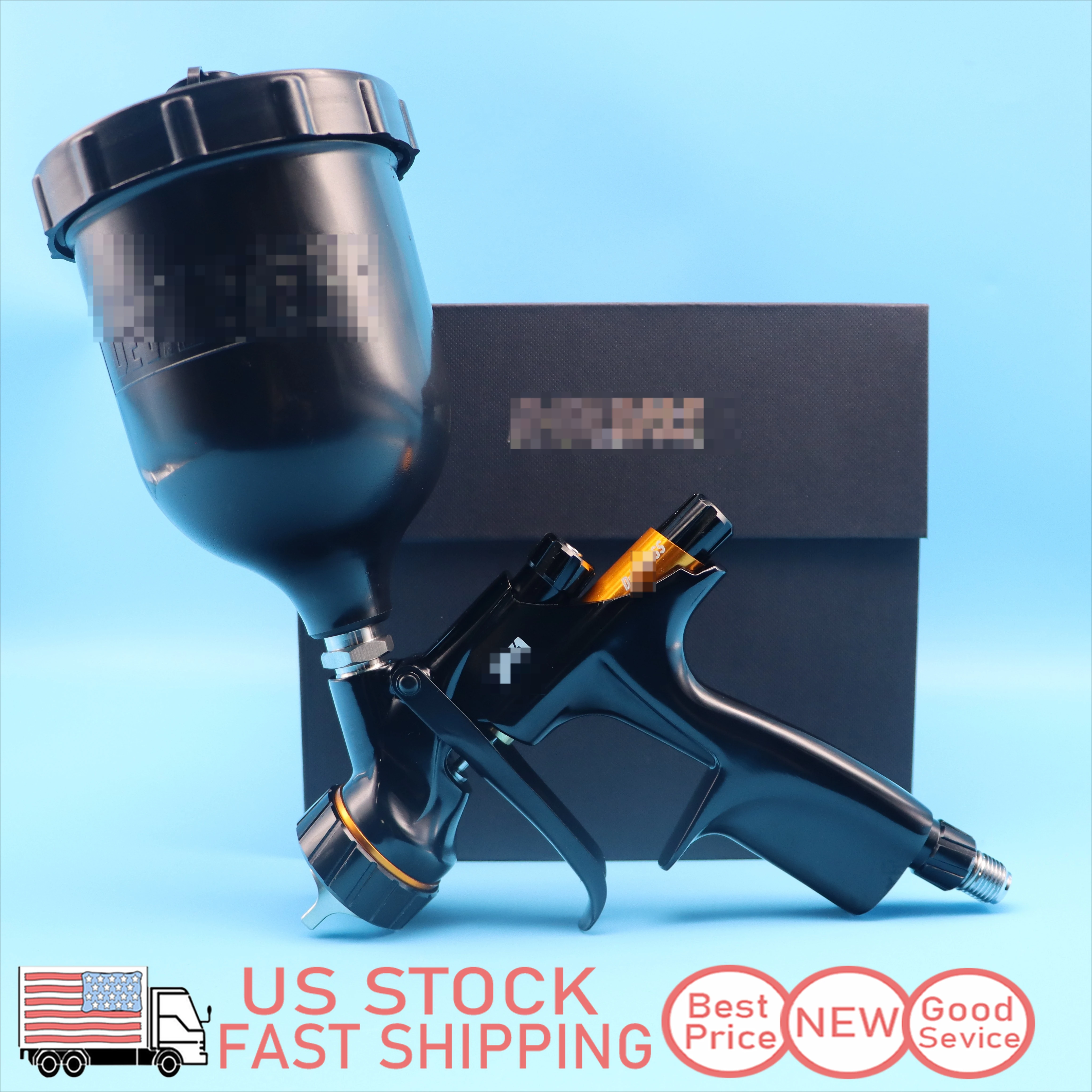 

Tpaitlss DVI Spray Gun and 600ml Cup 1.3/1.4 Nozzle for Water Based Air Filter Sprayer Gun/Air Tools/For Car Face Paint/Airbrush