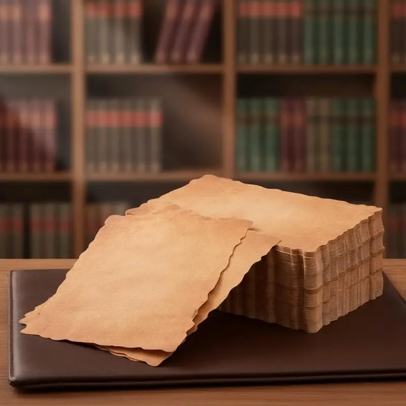 20 Pcs Vintage Writing Letter Paper, Old Romantic Brown Style Paper, For Handwriting Letters Scrapbooking & Paper Collection