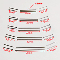 18/20/22/25/28/30mm 1/64 Wheel Axles Hollow Axle Modiy Shaft Set for 1:64 Hotwheel Matchbox Tomeca Diecast Car Models
