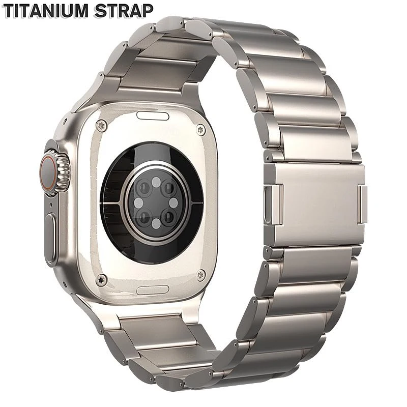 Titan-Magnetarmband für Apple Watch Ultra 2 49 mm 46 mm 44 mm 45 mm 42 mm Metallarmband für Iwatch Serie 10 9 8 7 SE 6 5 4 Armband