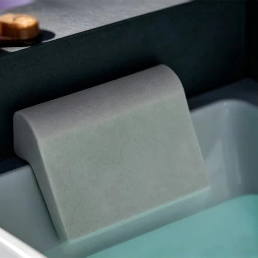 Luxury Freestanding Acrylic Whirlpool Massage Bathtub, Modern Heated Spa Tub for Home Hotel Villa Apartment Indoor Use image 2