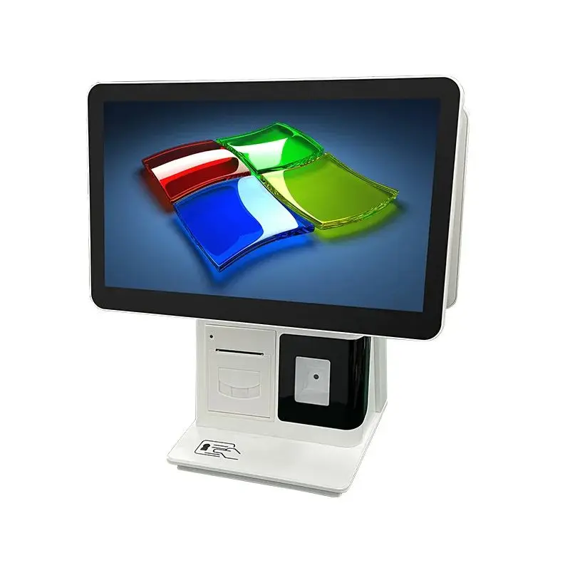 Imagem -05 - Terminal Pos Windows de Tela Única ou Dupla com Scanner 2d Impressora Térmica de 58 mm Intel i3 i5 Tela Sensível ao Toque Caixa Registradora Win10