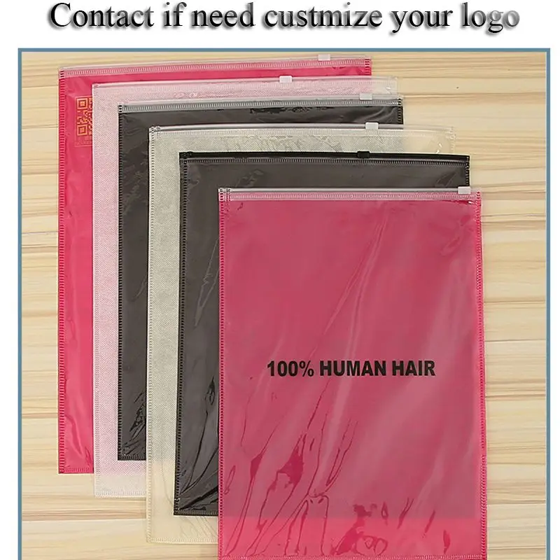 

20 pcs zip lock Non-woven color Fabric clear plastic Plastic Ziplock Bag Storage Bag Clear Plastic Packaging casual dress woman