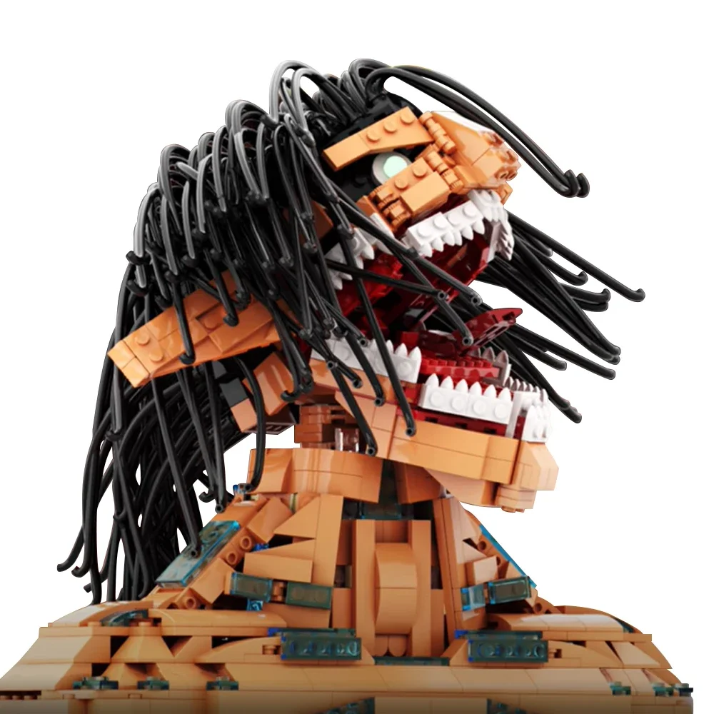 

BZB Anime Titan Eren 983 Pieces Building Blocks Moc Hot Blooded Comics Bricks DIY Toys Adult Child Holidays Birthday Gift