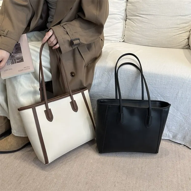 

Модная вместительная сумка-тоут для женщин, сумка через плечо для учебы, весна 2026, стильная сумка