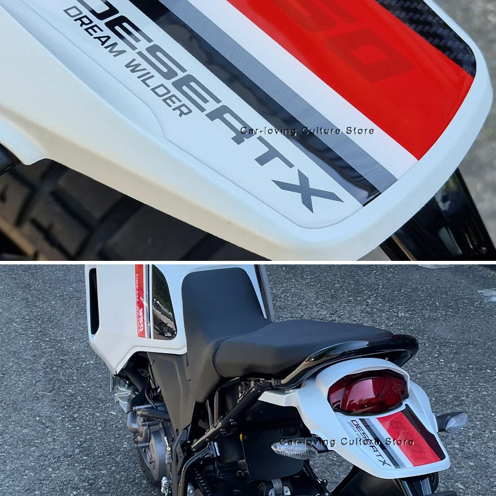 Pegatina protectora impermeable para motocicleta, pegatina 3D de protección trasera para Ducati DesertX 2022