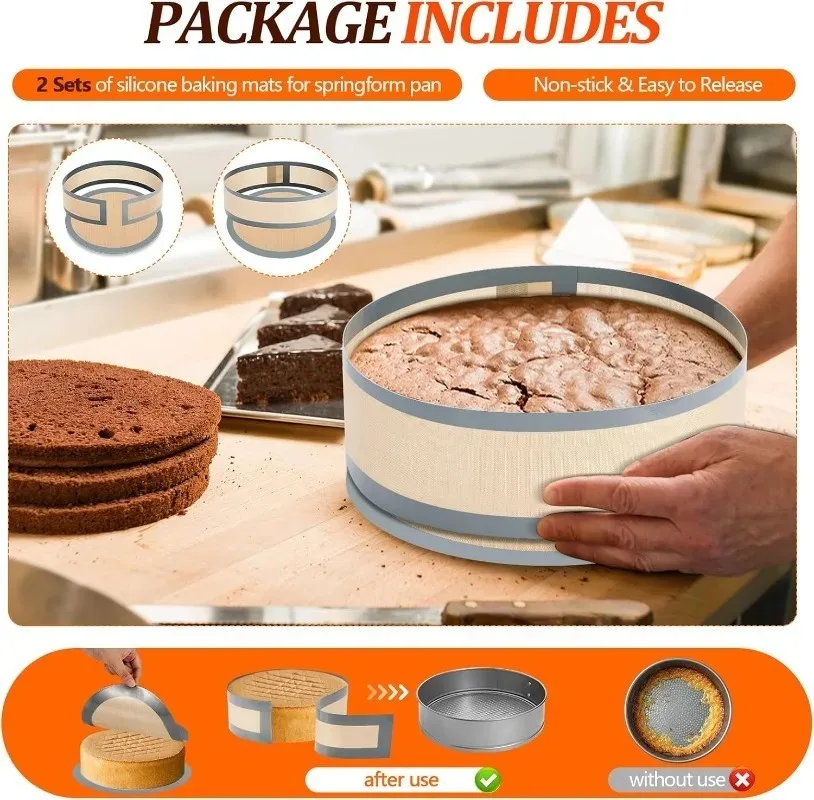 シリコンベーキングマット 耐熱 ベーキングケーキマット ピザ ペストリー クッキー ベイクディッシュ 再利用可能 ノンスティック ベイクウェア ライナー ベーキングツール