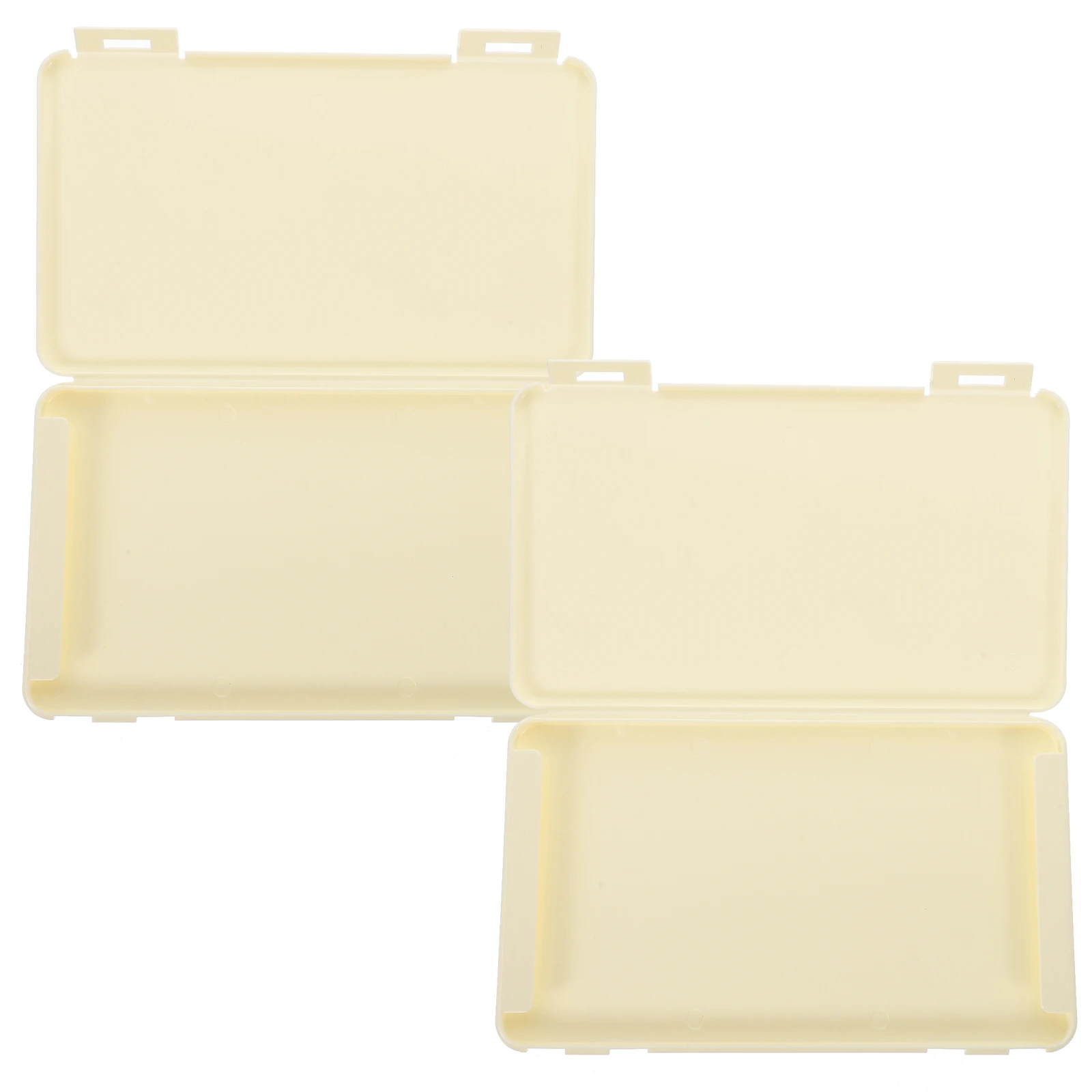 

2pcs Portable Large Capacity False Eyelash Storage Box White Eyelashes ganizer Case PP Material Travel Size Compact Design