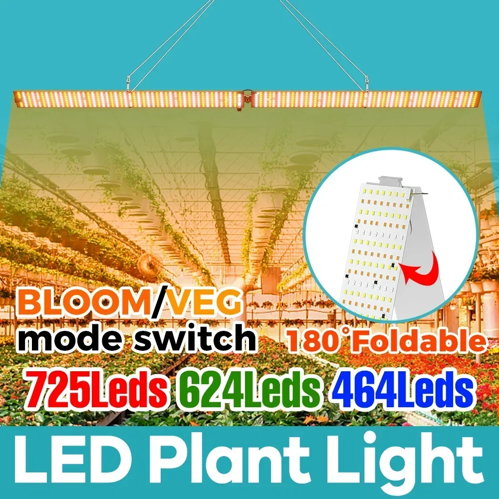 led-植物育成ライト-1000w-2000w-フルスペクトル水耕栽培ランプ-624-464led-赤青白屋内野菜花超薄型フィトランプ
