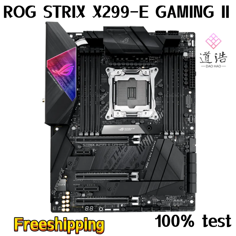 For ROG STRIX X299-E GAMING II Motherboard 256GB M.2 PCI-E3.0 LGA 2066 DDR4 ATX X299 Mainboard 100% Tested Fully Work