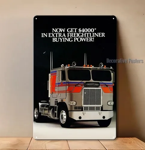 Traktor-Metallposter – LKW-Schild, Größe: ()