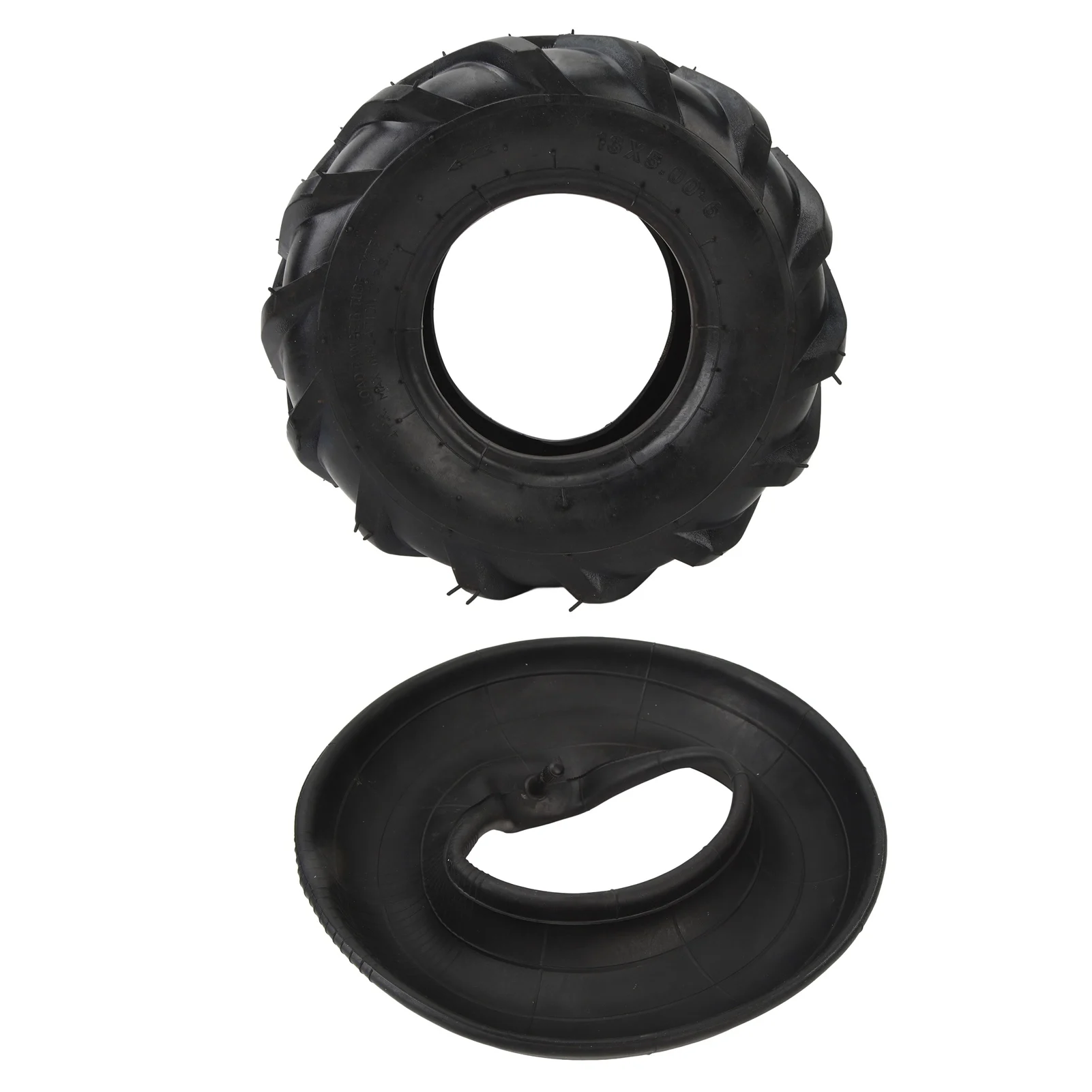 13x5.00-6 ATV Tire and Inner Tube Set Thick Rubber Off Road Tread for Garden UTV Lawn Kart
