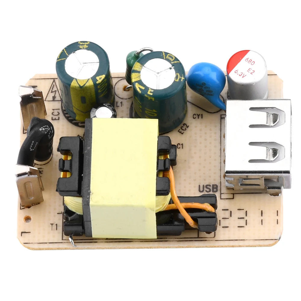 AC100-240 do DC5V 2A 10W przełącznik AC-DC moduł zasilania zasilacz nadpięć nadprądowe podwójna ochrona zwarciowe