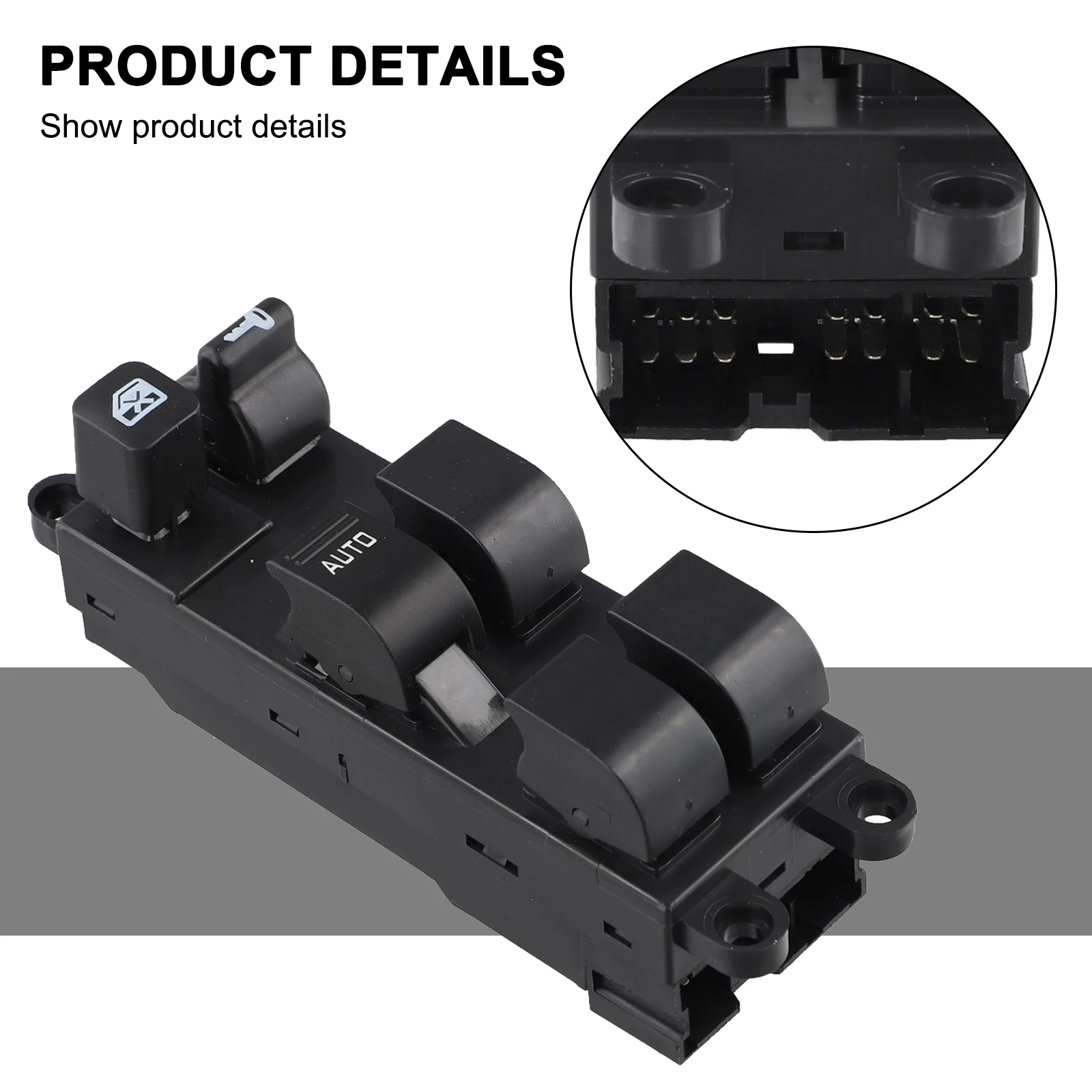 25401-9E000 Glass Lift Switch Black ABS Plastic Power Control Button For For Nissan For Altima For Frontier For Sentra For Xt