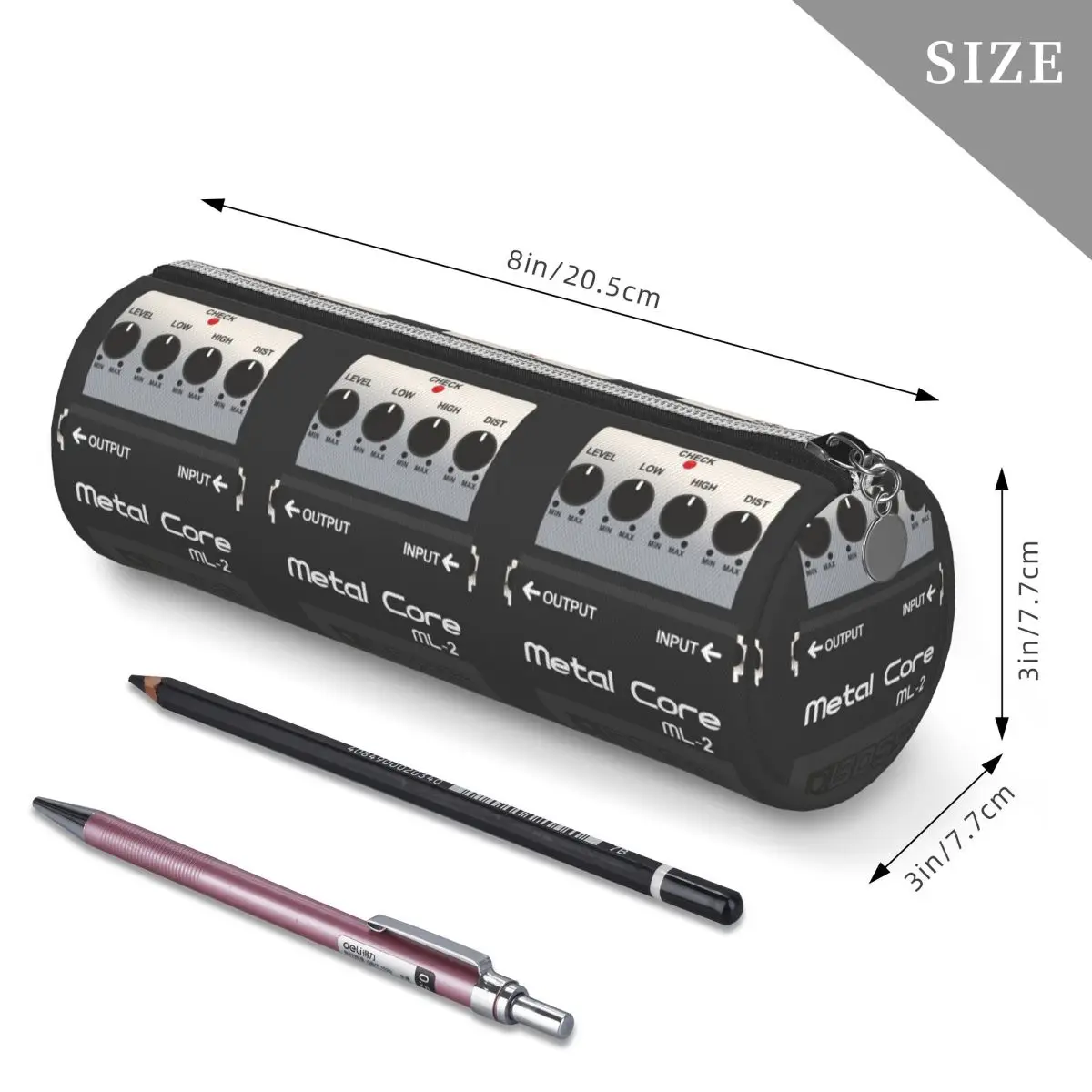 Boss Overdrive Bluesbreaker Guitar Pedal Pencil Case Pencil Pouch Cylinder Pen Box Pencil Bag for Studen Gifts - view 4