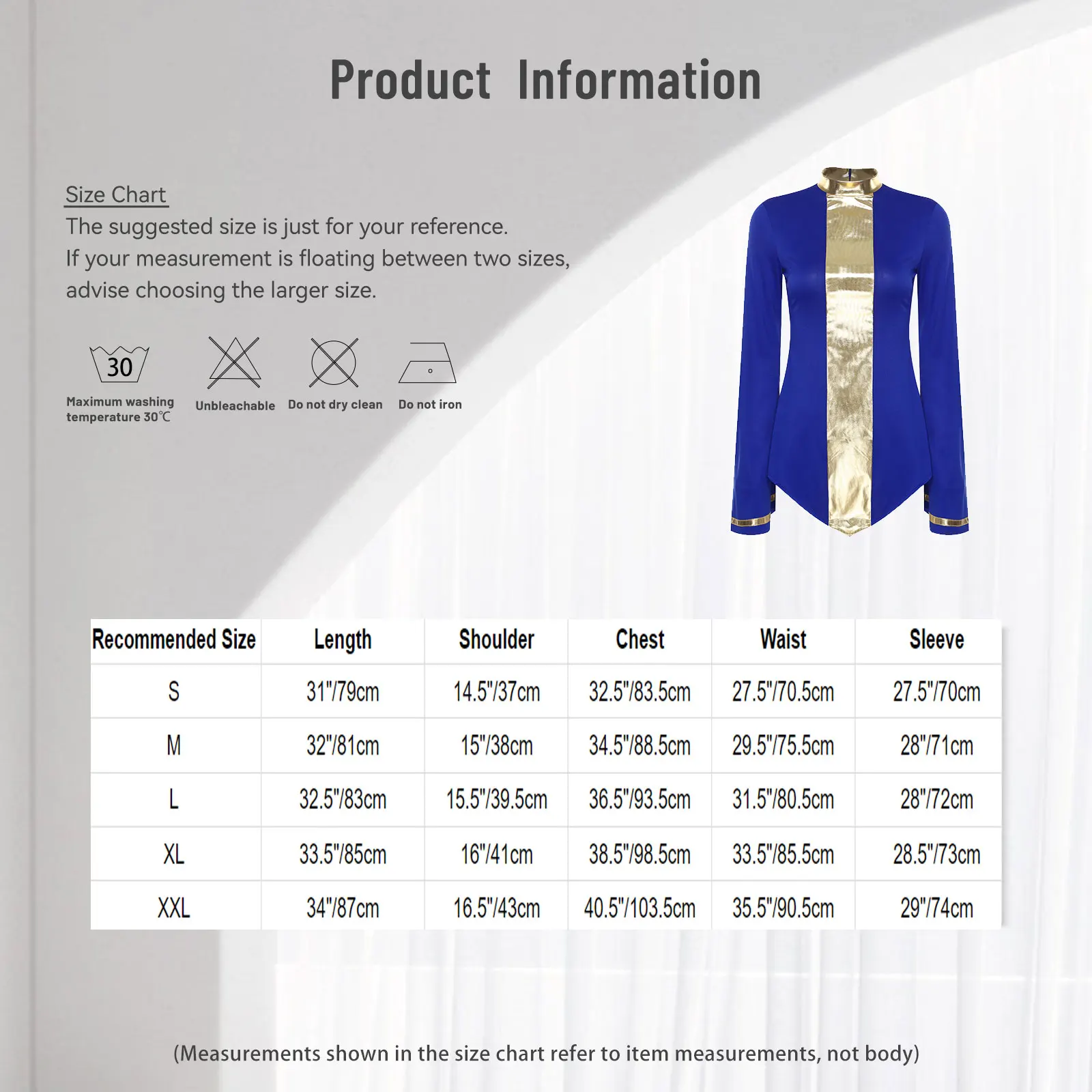 Women Festival Liturgical Praise Priest Preachers Cosplay Shirt Long Sleeve Shiny Shirt Blouse Worship Church Halloween Uniforms
