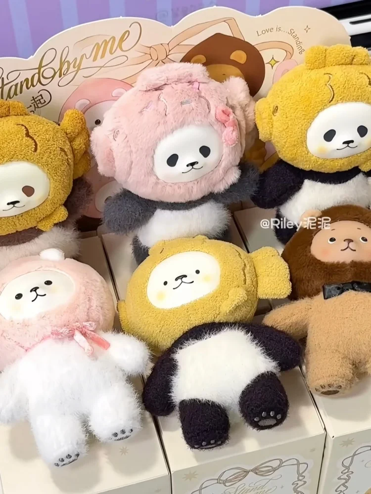 

PanPan Series Vinyl Face Blind Box Toys Town Bear Role Dolls For Girls Fashionable Trendy Collectible Office Decorations