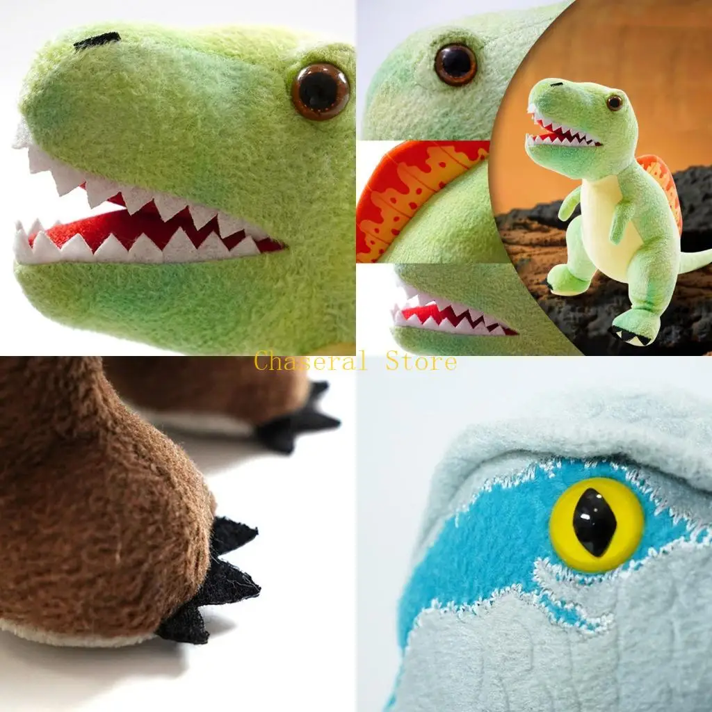 e7ce漫画恐竜のぬいぐるみの手操り人形子供家族活動クリエイティブロールプレイゲームアクセサリーぬいぐるみ人形