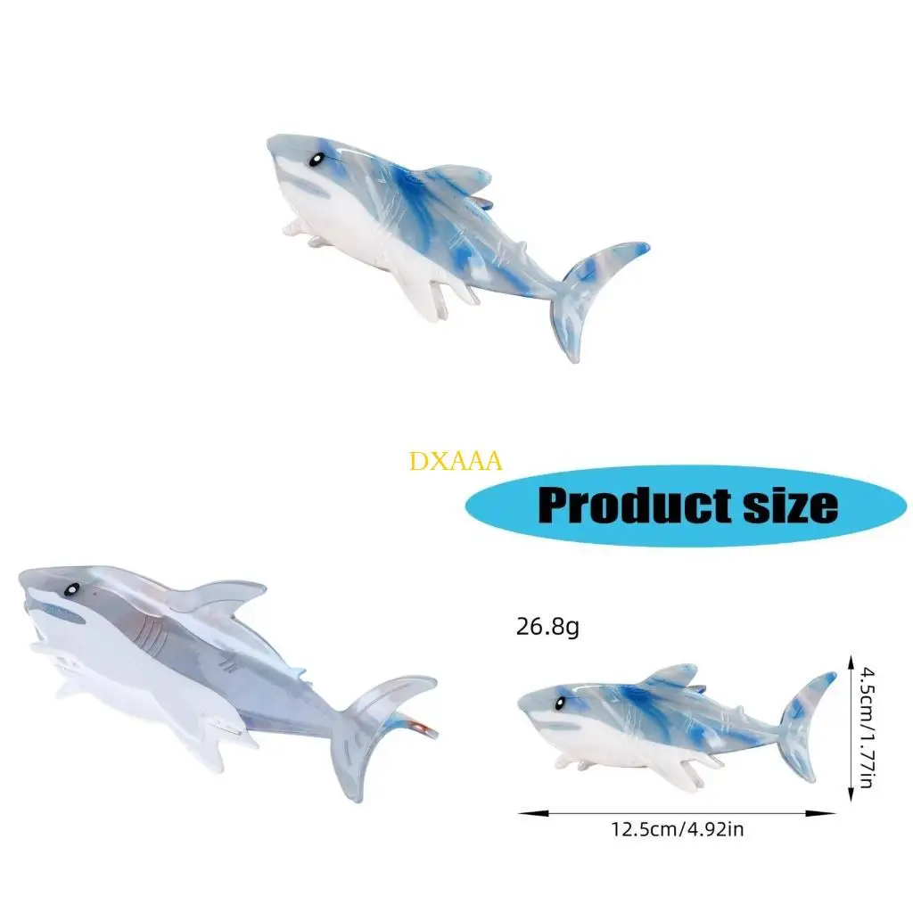

DXAA Stylish Hair Claw Large Claw Shark Unique Barrettes Ornaments Daily Wear
