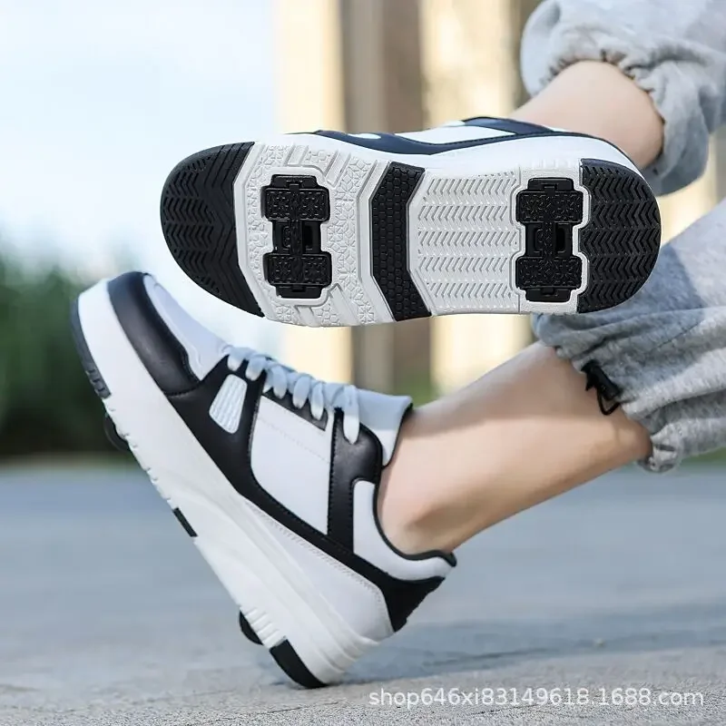 

Student Pulley Walking Shoes Unisex Designer Teenagers Double-row Invisible Boy Girls Four-wheel Deformation Shoes Roller Skates