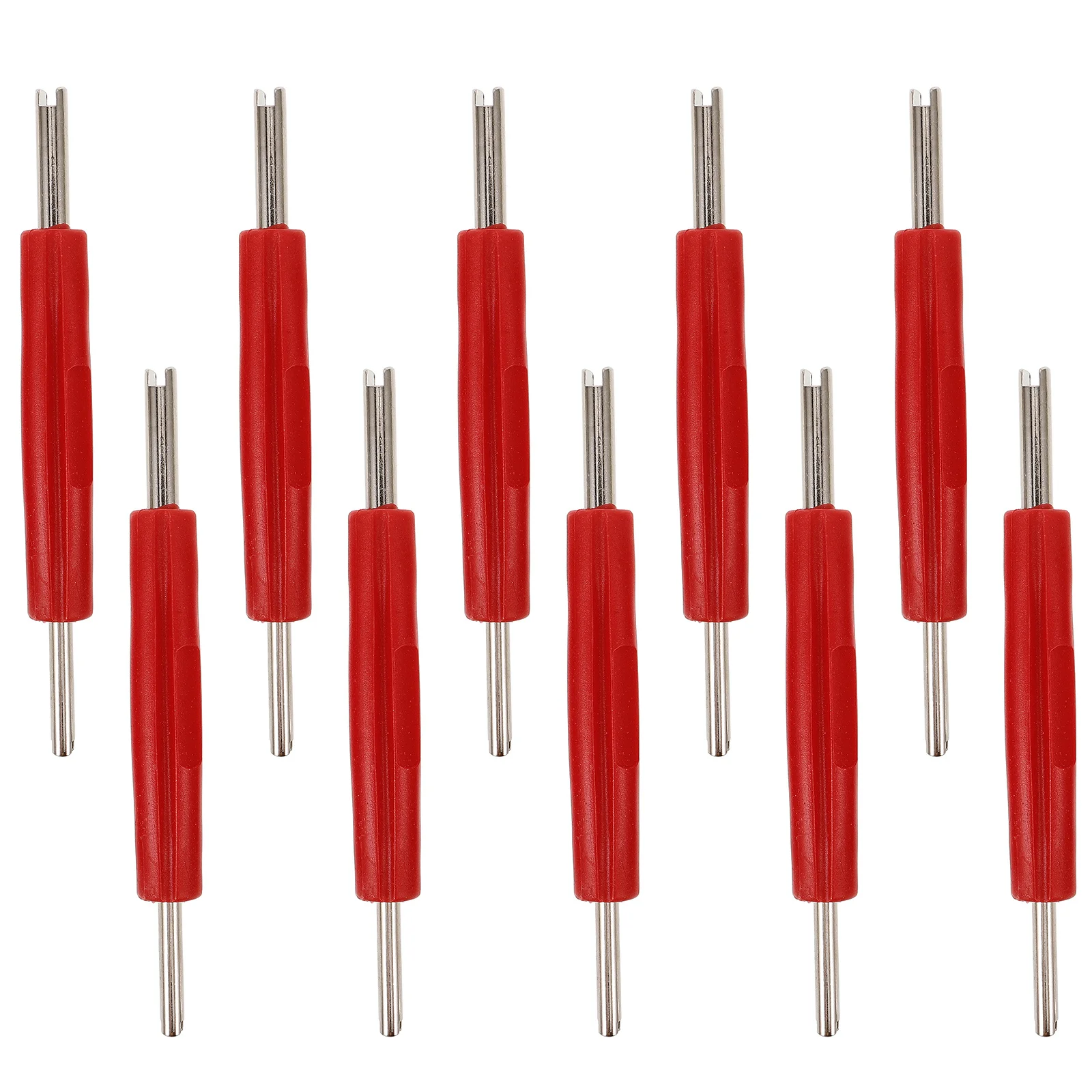 

10Pcs Dual Head Valve Stem Tool for Car Tire Repair and Air Conditioning Maintenance Heavy Duty Removal Kit Valve Stem Tool