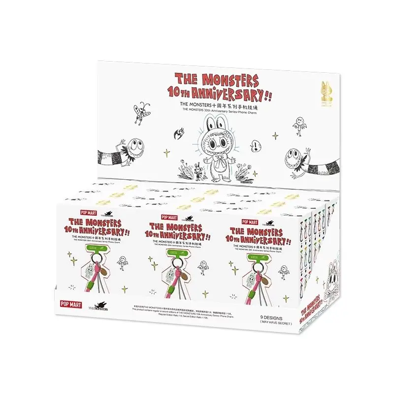 

POP MART THE MONSTERS 10-ЛЕТНЕЕ ЮБИЛЕЙНОЕ ИЗДАНИЕ: Браслет-сюрприз в слепой коробке, кавайный аниме-аксессуар, подарок-сюрприз