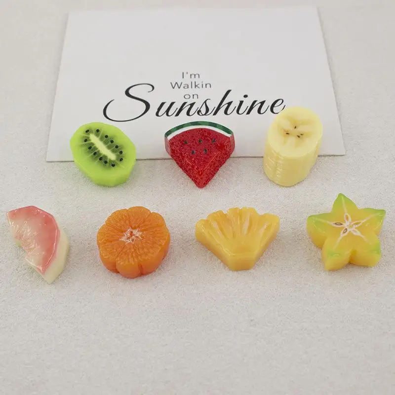 10 Stück Harz-Deko Fruchtscheiben Kirschtomaten Flache Rückseite Harz-Cabochons Scrapbooking DIY Kopfschmuck Bastelzubehör – Detail 3