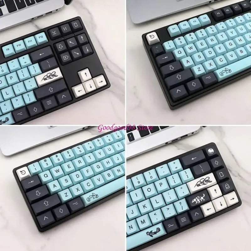Mizu Keycaps 132 Keys PBT XDA ميكانيكية لـ DZ60/RK61/64/gk61/68/75/84/980/104 #4