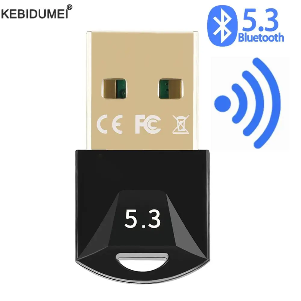 USB Bluetooth 5.3 Adapter Wireless BT 5.3 Receiver Dongle High Speed Transmitter Mini Bluetooth USB Adapter For PC Laptop