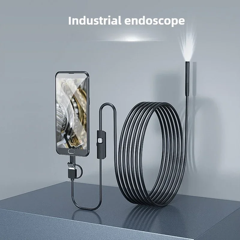 

Android Mobile Phone Endoscope Compact High-definition (HD) Inspection Camera Industrial Automotive and Household Applications