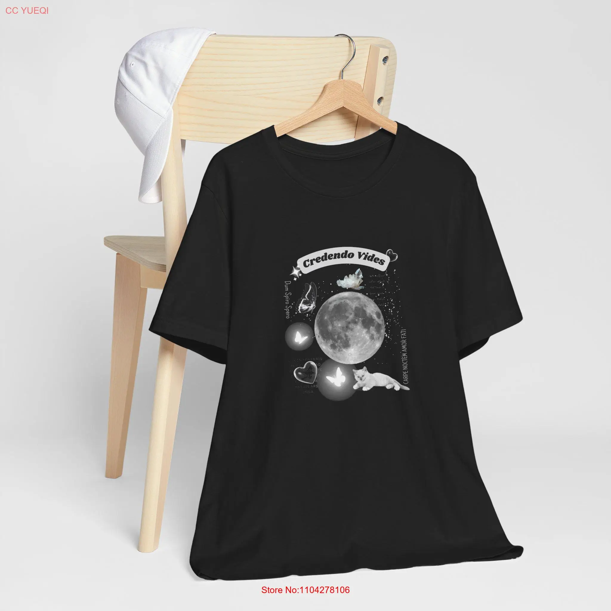 

Футболка Credendo Vides Goth Latin Vintage 90s Moon Jersey с длинными или короткими рукавами