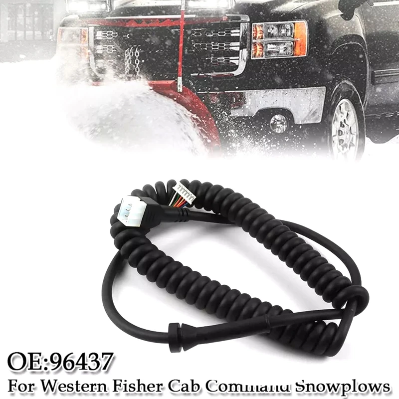 

6 Pins Plug Straight Blade Handheld Snow Plow Controller Cord For Western Fisher Snow Plow 96437 56435 96464
