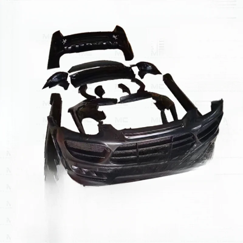 High-Quality Fiberglass Wide Body Kit Complete Set for Porsche Cayenne 955, 957, 2002-2010 Modified Full Exterior Wrap Upgrade B
