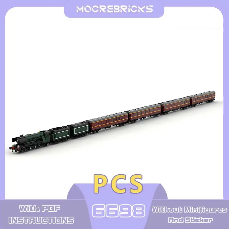 Modular Passenger Train Building Block World Famous Steam Locomotives Model Bricks Educational Toys Children's Christmas Gift