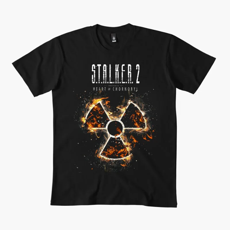 

S.T.A.L.K.E.R. 2 Shadow of chernobyl Danger exclusion zone gift t shirt Burning Radiation Hazard Graphic Clothes All size Tops