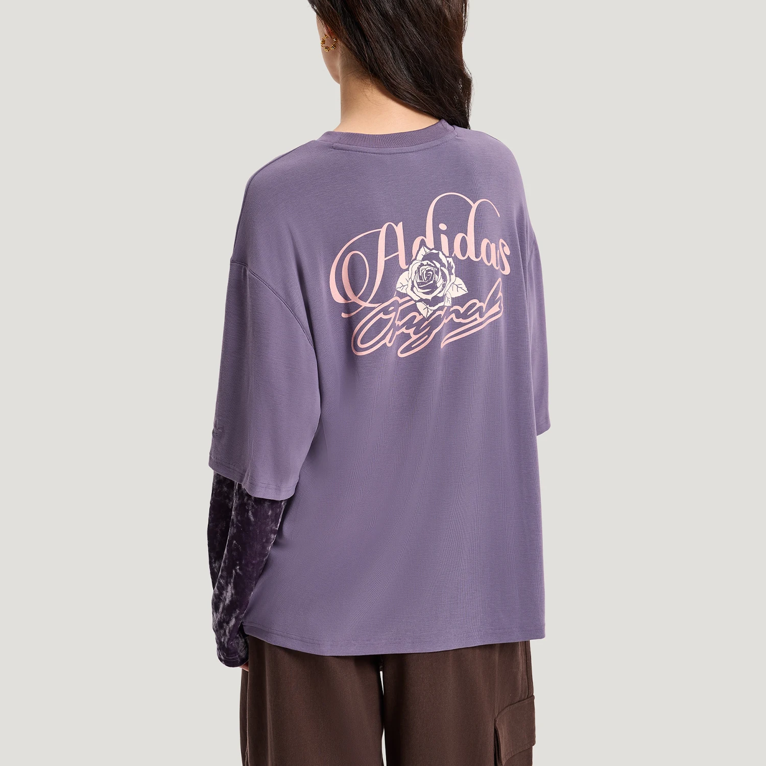Adidas Authentic Three Leaves Women's Two In One Soft Breathable Long Sleeve T-Shirt KR5040