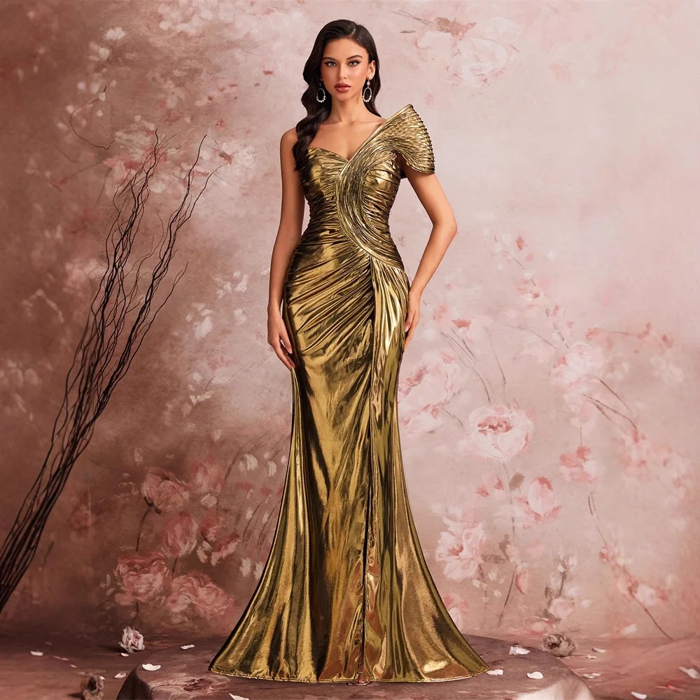 

Elegant Evening Dresses Temperament Pleated Cocktail Party Dresses