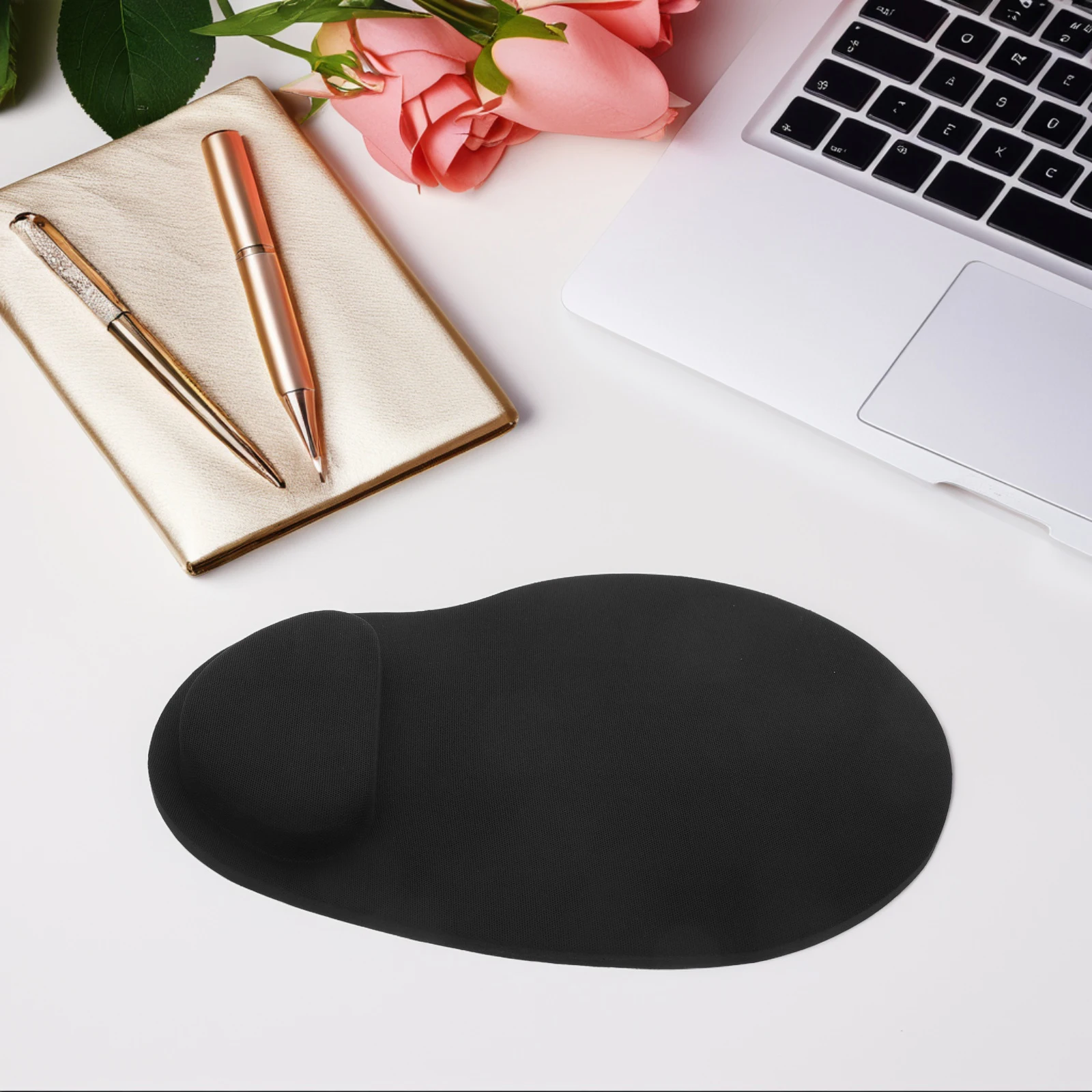 

Mouse Mat Computer Pad Gaming Laptop with Wrist Rest for Office Soft Desk Black Hand