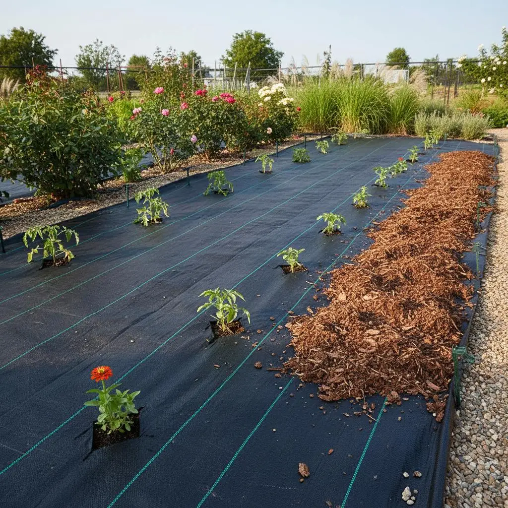 

Прочное садовое укрывное полотно 4*50 футов для цветочных клумб, овощных грядок, теплиц, дорожек, из тканого полипропилена, для защиты от эрозии почвы, высокая плотность